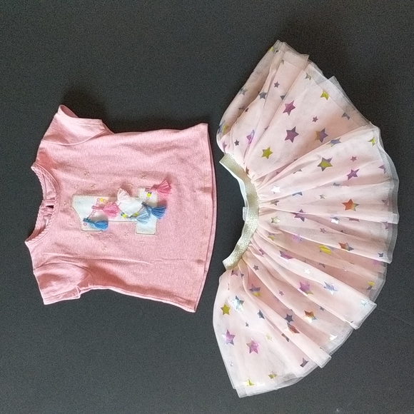 Mud Pie Other - MUD PIE Birthday Confetti Tutu Two Piece Set